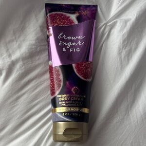Bath & Body Works Brown Sugar & Fig Body Cream - Purple & Gold